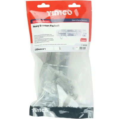 Image of 3x TIMCO Heavy Brenton Padbolt Hot Dipped Galvanised 287258