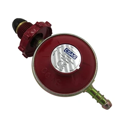 Image of SecureFix Direct Propane Gas Regulator (BBQ Caravan Patio Heater Motorhome Hand Wheel), Red