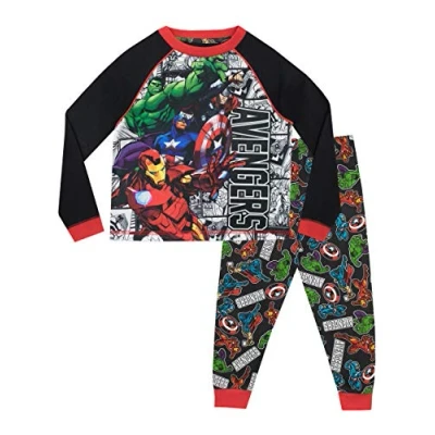 Image of Marvel Boys Avengers Pyjamas Multicoloured Age 7 to 8 Years