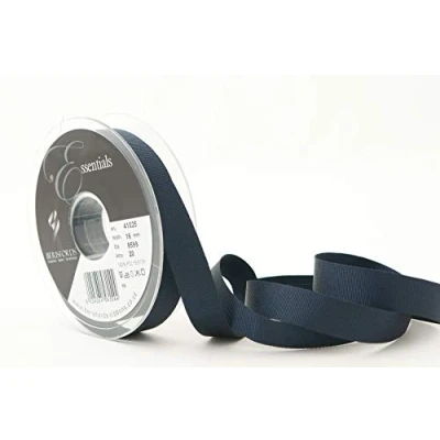 Image of Berisfords Grosgrain, Polyester, Dark Navy, 16mm
