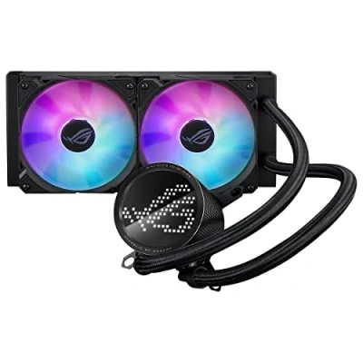 Image of ASUS ROG Ryuo III 240 All in One CPU Liquid Colour with Asetek 8th Gen Pump Solution, Anime Matrix LED Display and ARGB Cooling Fans