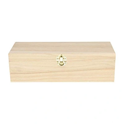 Image of Artemio Wooden Tea Box with 4 Cases, 27 x 10.5 8 cm, Beige