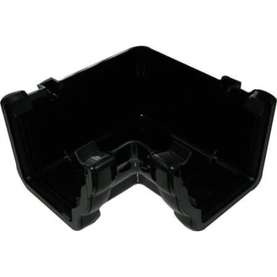 Image of FloPlast Ogee Black 90 Degree Internal Gutter Angle