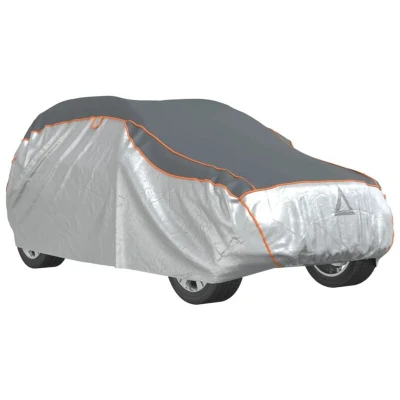 Image of vidaXL Car Cover for SUV Hail Protection Full M Grey and Silver