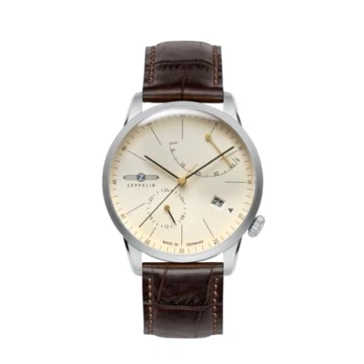 Image of Zeppelin 7366 5 Watch for Men, Brown Leather Strap