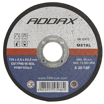 Image of TIMCO FCM115222 Bonded Abrasive Flat Wheel 115 x 2.5 22.2 (Box of 50)