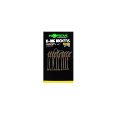 Image of Korda Kickers D Rig Brown M (10 pieces) Terminal tackle