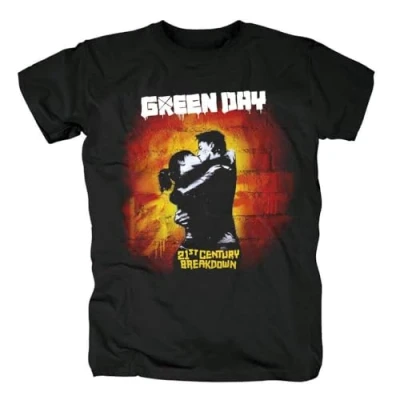 Image of Embry Hot Green Day 21st Century Breakdown Album T shirtVtg Shirt DA06181