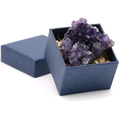 Image of Nvzi Amethyst Crystal, Cristal Stone, Raw Crystal Cluster, Protection Crystals, Geode Healing Purple Gifts (About 50G)