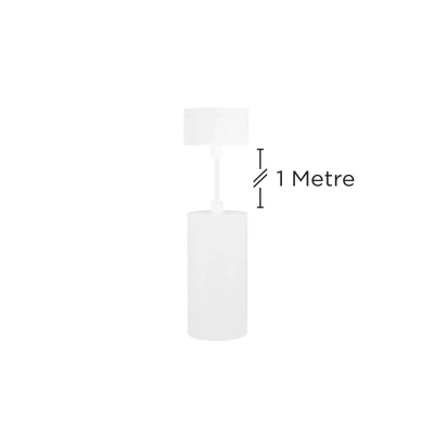 Image of ILNEV022 Accentplus 130mm Dia 65mm GU10 Base Surface Track Mounted Suspended Pendant Integral LED