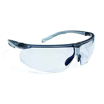 Image of Riley Riletto Ultra Lightweight Safety Glasses Work Protective Eyewear (Black, Indoor/Outdoor)