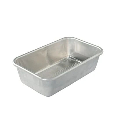 Image of Nordic Ware Prism 1.5lb Loaf Pan, Aluminium Baking Sheet with Improved Airflow, Premium Bakeware Made in The USA, Silver