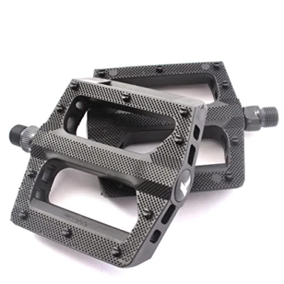 Image of KHE BMX Pedals Acme PVC Black 9/16 Inch CrMo Axle 100 mm Wide Only 308 g