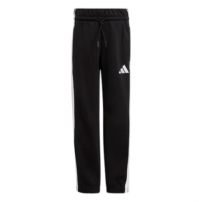 Image of adidas Unisex Kids Essentials 3 Stripes Pants, Black/White, 4 5 Years
