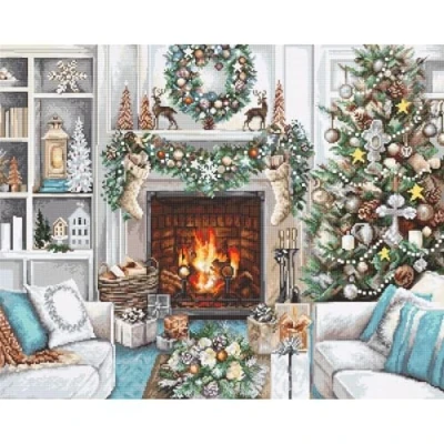 Image of Luca S Cross Stitch Kit Christmas Interior, B2394
