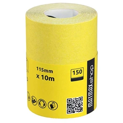 Image of KLINGSPOR (Germany) 115mm x 10m Aluminium Oxide Sandpaper Roll + Gift (Grit, 150)