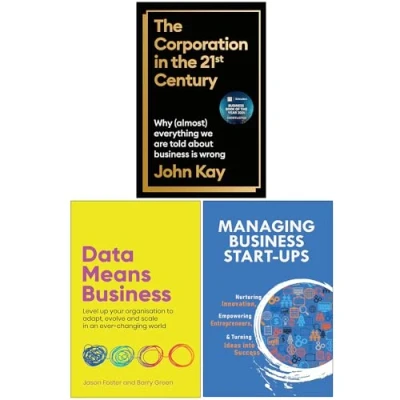 Image of the Corporation in Twenty First Century, Data Means Business &amp; Managing Start Ups 3 Books Collection Set