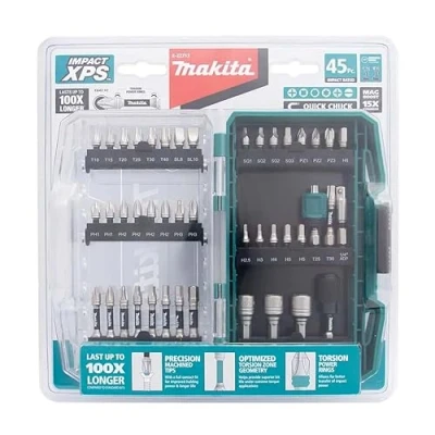Image of Makita Impact XPS 45 Piece Bit Set with Quick Chuck Holder