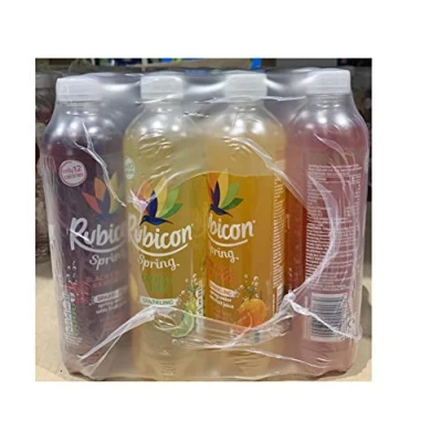 Image of Rubicon Sparkling Spring Sugar Free with Low Calories Orange &amp; Mango / Black Cherry Raspberry Lemon Lime Strawberry Kiwi Fruit Juice 500ml Variety Mutli Pack of 16