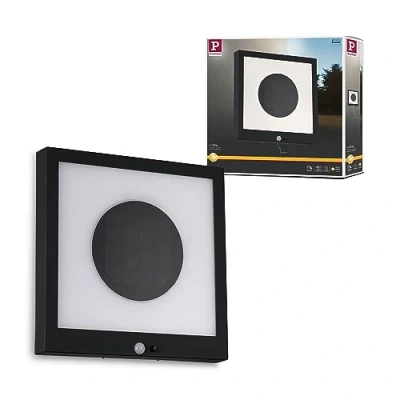 Image of Paulmann 94263 LED Taija Solar Panel Outdoor luminaire incl. 1x1.2 watt IP44 Splash Water Protected Anthracite Garden Lighting Plastic Warm White 3000 K