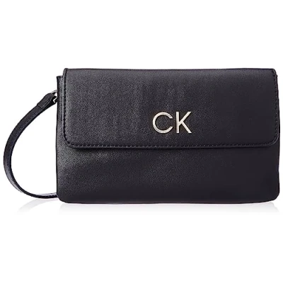Image of Calvin Klein RE LOCK Across body bag, Women&#039;s, Size: One Size, Black