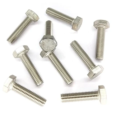 Image of M8 A4 STAINLESS STEEL MARINE GRADE HEXAGON HEAD SET SCREWS FULLY THREADED BOLTS (PACK OF 10) (M8 X 60mm)