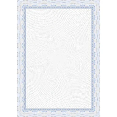 Image of Decadry Border Certificate A4 Paper 115gsm Blue (Pack of 25) OSD4040