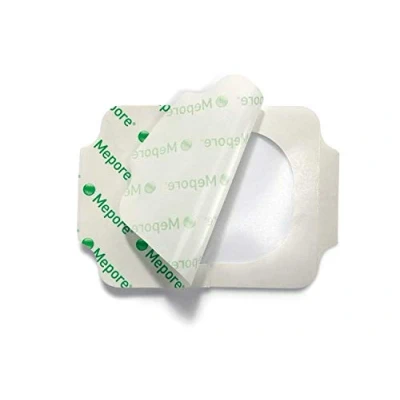 Image of Mepore Film &amp; Pad Absorbent Dressings 5cm x 7cm x10 Wounds Cuts Abrasions