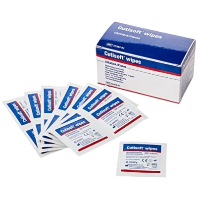 Image of BSN Medical Cuticell 72383 01 Surgical Dressings Sachets, Cutisoft Wipes (Pack of 100)