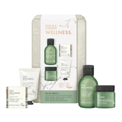 Image of Baylis &amp; Harding Wellness Tin Of Treats Gift Set Vegan Friendly