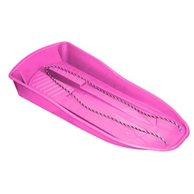 Image of simpahome Deluxe Pink Sledge Sled Toboggan Sleigh Adult Children Snow