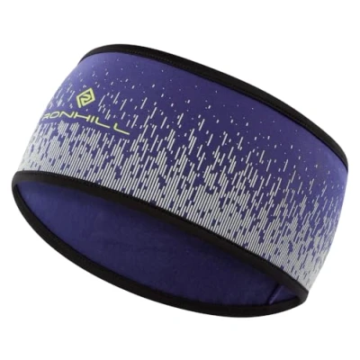 Image of RONHILL Running, Reflect Headband, Deep Ocean/Reflect, M/L