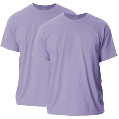 Image of Gildan Unisex&#039;s Ultra Cotton T Shirt, Style G2000, Multipack, Orchid (2 Pack), XXL (Pack of 2)