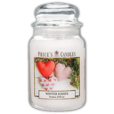 Image of Price&#039;s Winter Kisses Large Jar Candle Sweet, Delicious, Quality Fragrance Long Lasting Scent Up to 150 Hour Burn Time