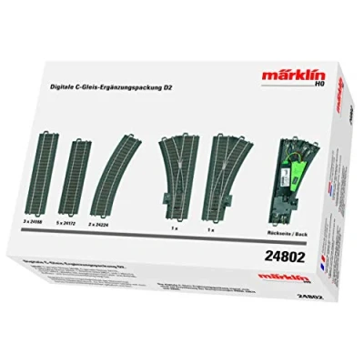 Image of Märklin 24802 Digital C Track Supplement Pack D2, multicoloured, 198 x 4 1 cm
