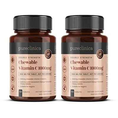 Image of Double Strength Chewable Vitamin C 1000mg x 240 Tablets 8 Months Supply