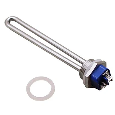 Image of Dernord 12V 150W Immersion Heater Submersible Water Element Stainless Steel Heating with 1 Inch NPT Flange