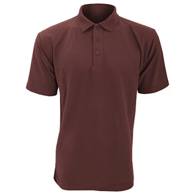 Image of Ultimate Clothing Company Mens Short Sleeve Polo Shirts, Burgundy, XXX Large. UCC003