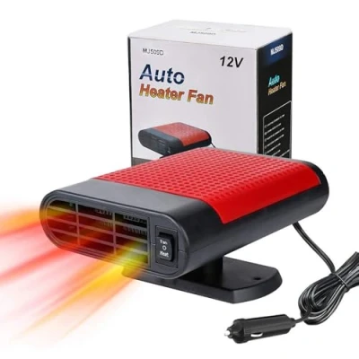 Image of SUJAHHUJIQ Car Heater Defroster, Portable Heaters Fast Heating Quickly Defrost Defogger Demister Vehicle Heat Cooling Fan Auto Windshield Ceramic Plug in Cigarette Lighter,12V 150W