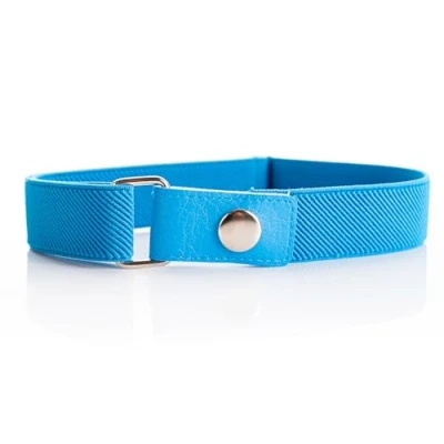 Image of Olata Children’s Stretch Elasticated Adjustable Belt with Snap Fastening, 1 6 years. Turquoise