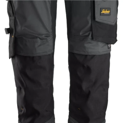 Image of Snickers AllroundWork Stretch Trousers Steel Grey/Black 88