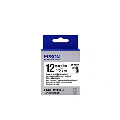 Image of Epson LK 4WBH label making tapes (Black on white, LabelWorks LW 1000P 300 400 400VP 600P, Blister)