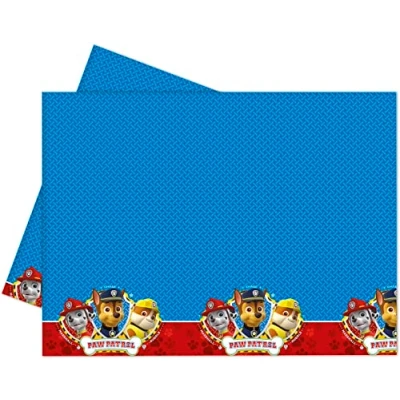 Image of Procos 88544 Paw Patrol Plastic Table Cover (120x180cm), Multicolour