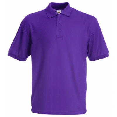 Image of Fruit of the Loom Boys&#039; Polo Shirt purple 7 8 Years