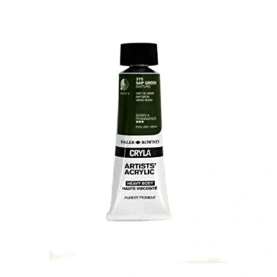 Image of Daler Rowney Cryla Acrylic 75 ml Sap Green, Professional Artists