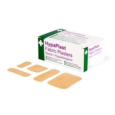 Image of Safety First Aid Group HypaPlast Fabric Plasters, Assorted (100) Sterile Hypoallergenic