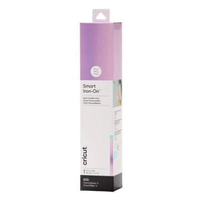 Image of Cricut Smart Holographic Iron On Blue 2.7 m (9 ft) Heat Transfer Vinyl Roll (HTV) For use with Explore 3 and Maker