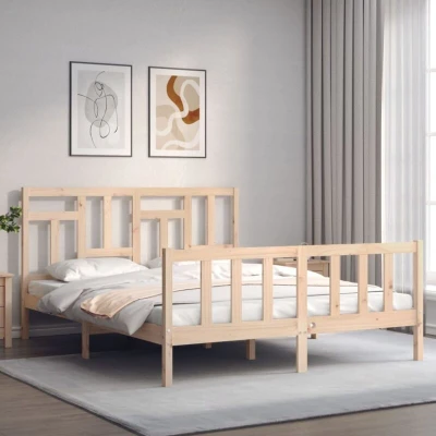 Image of vidaXL Bed Frame without Mattress 160x200 cm Solid Wood Pine