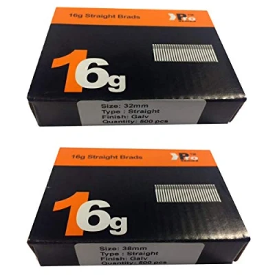 Image of Mixed Handy Packs Quantity 1000 Brad/Nails16 Gauge STRAIGT for Paslode, Dewalt (32mm + 38mm Straight 16 Gauge)