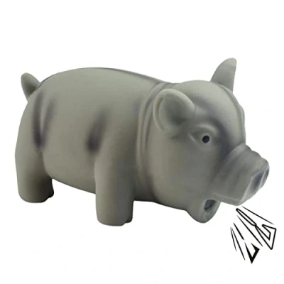 Image of ZHOUHONG Squeaky Dog Toys,Dog Toy Latex Chew Toys with an Oinks Sound Squeaker Grunting Training Puppy Supplies, Spot